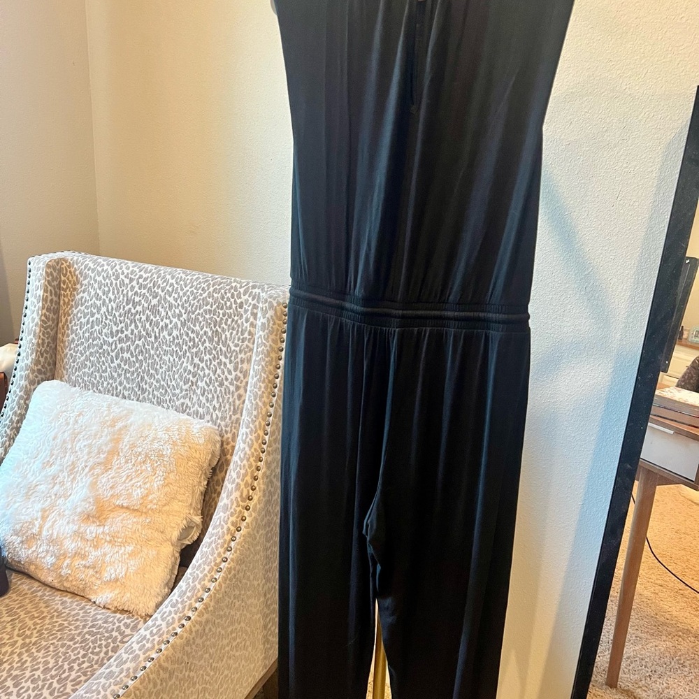 Z Supply Classic Black Sleeveless Jumpsuit